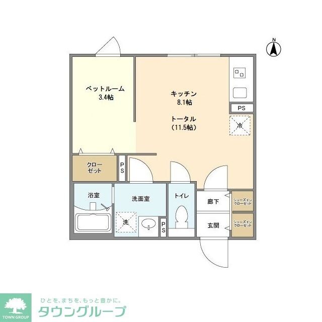 GVIVRE東別院の物件間取画像