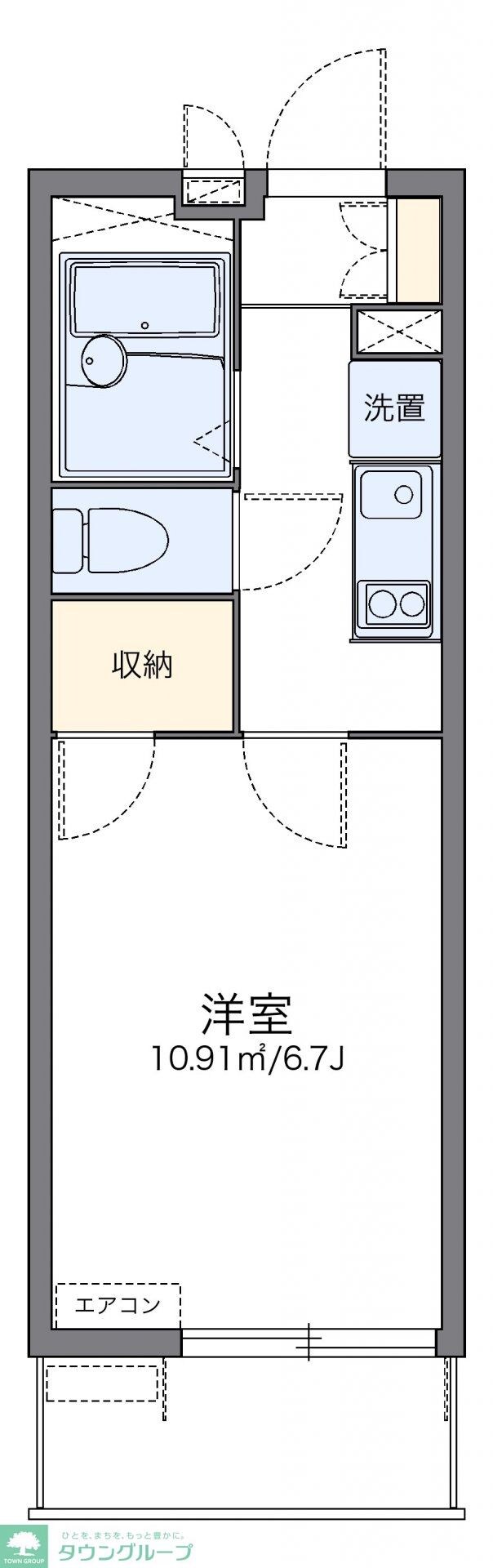 レオパレスルミエール筒井の物件間取画像