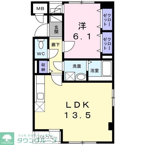 コンフォート A・Nの物件間取画像