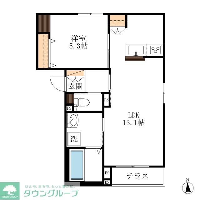 THE RITZ 中柴の物件間取画像