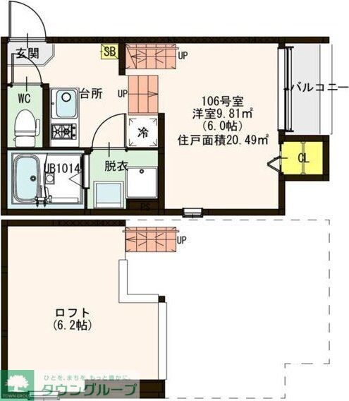 Southern Gate(サザンゲート)の物件間取画像