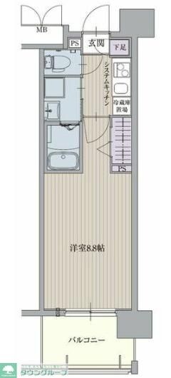 パルティール浅間町の物件間取画像