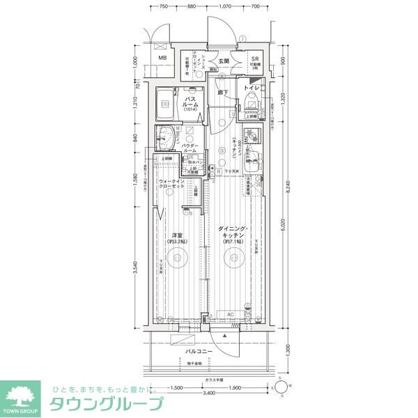 エステムコート名古屋上前津の物件間取画像