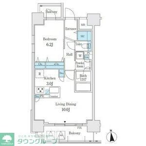 PONANT鶴舞公園の物件間取画像