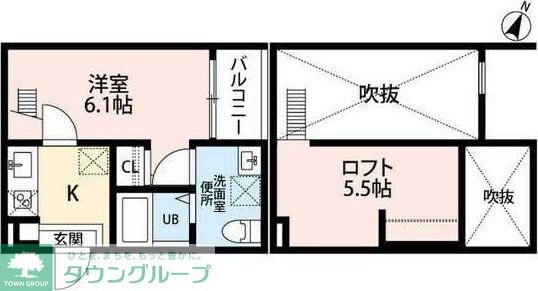 リバティ八田の物件間取画像