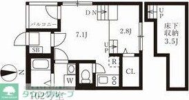 ハーモニーテラス山田西町の物件間取画像