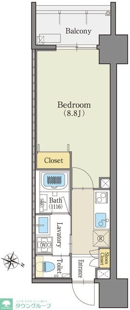 グランドゥール瑞穂通の物件間取画像