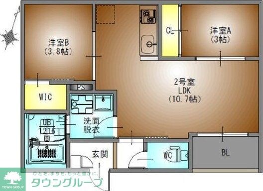 REGALEST観音の物件間取画像