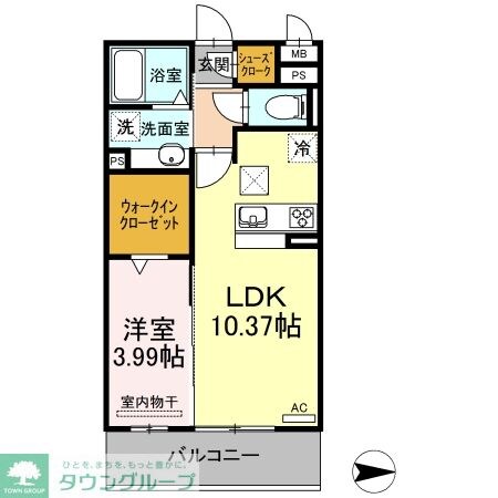 サンライフ黄金の物件間取画像