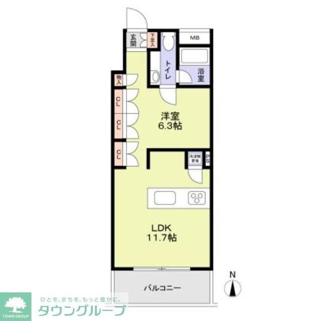 桜ヒルズの物件間取画像