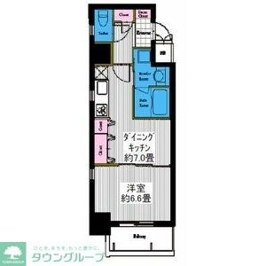 レジディア高岳の物件間取画像