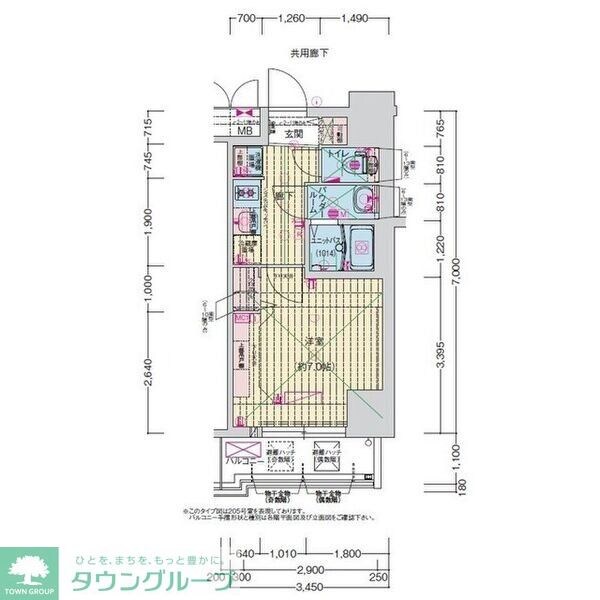 プレサンス高畑ルミアの物件間取画像