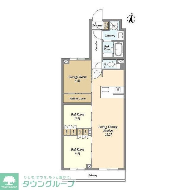 アジールコート練馬中村橋の物件間取画像