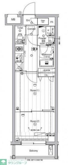 PREMIUM CUBE東高円寺の物件間取画像