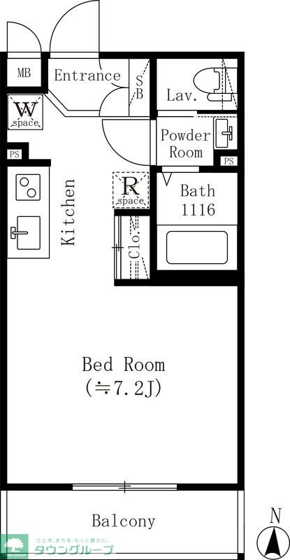 小竹レジデンスの物件間取画像