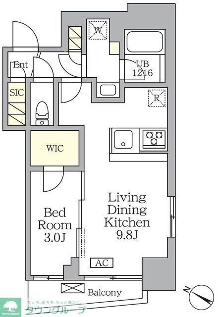 アジールコート三宿テラスの物件間取画像