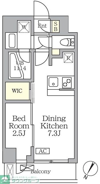 アジールコート三宿テラスの物件間取画像