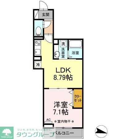 アヴァンス東大泉Aの物件間取画像