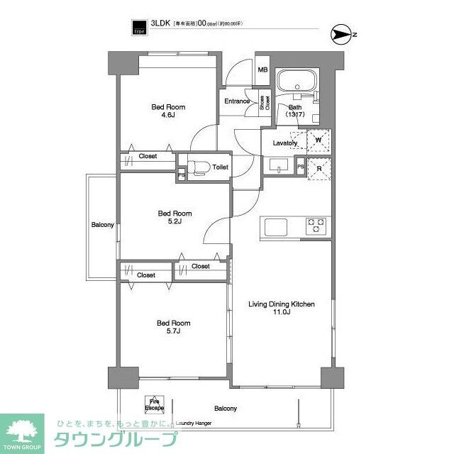コンフォリア西荻北の物件間取画像