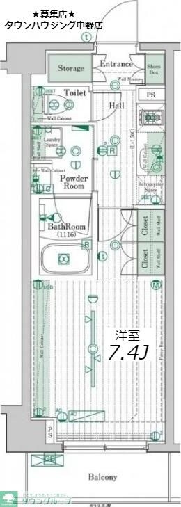 ブライズ高円寺の物件間取画像