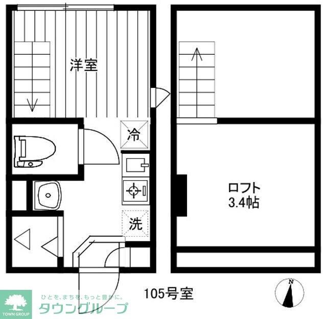 Coron Heiwadaiの物件間取画像