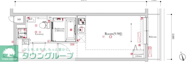 シャンファーレ中野リブートの物件間取画像