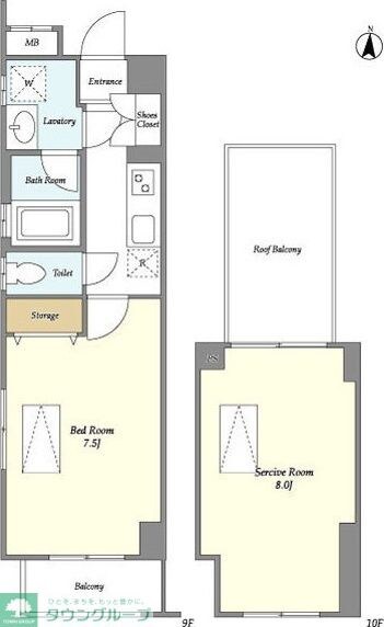 シェル中野弥生町の物件間取画像