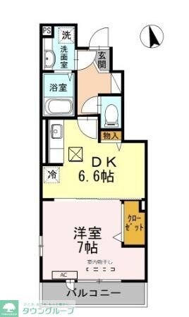 リヴェール等々力の物件間取画像