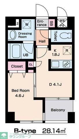 プレジールSの物件間取画像