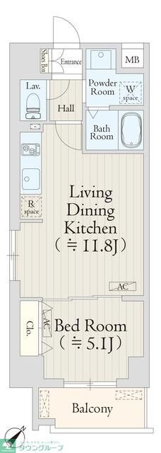 AVENIR渋谷本町の物件間取画像