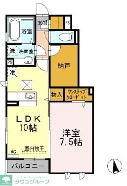 メゾン ド ショコラの物件間取画像