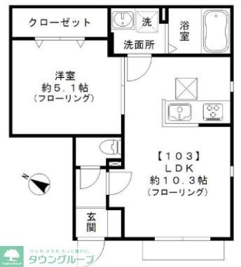 フォンターナ旭丘の物件間取画像