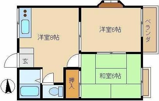 グリーンハイムの物件間取画像