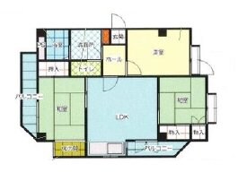 羽村マンションの物件間取画像