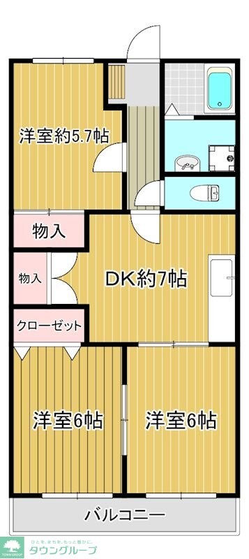 オステンハイムの物件間取画像