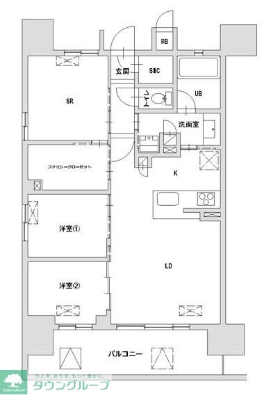 八王子レジデンスの物件間取画像