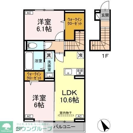 パーシモングレイスの物件間取画像
