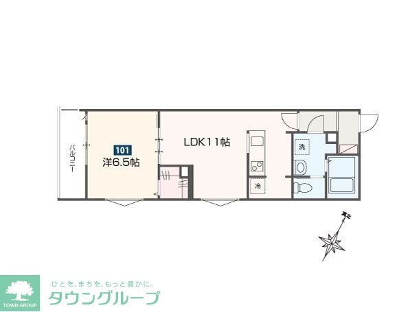 MELDIA福生IIIの物件間取画像