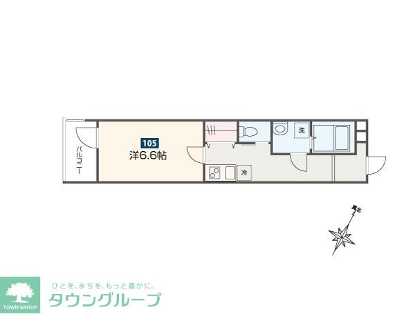 MELDIA福生IIIの物件間取画像