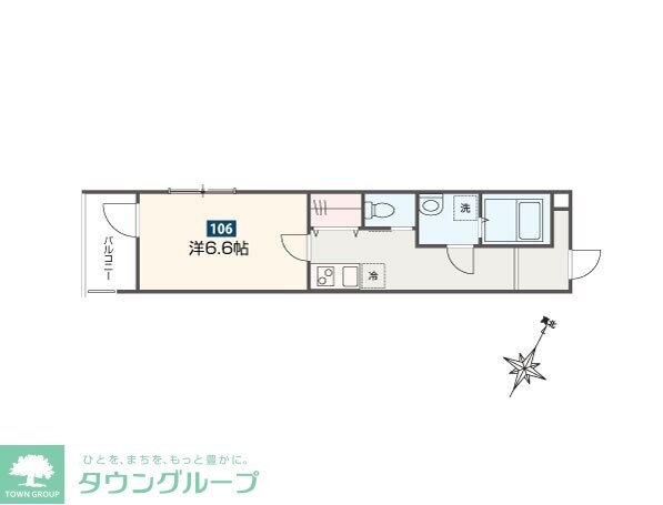 MELDIA福生IIIの物件間取画像
