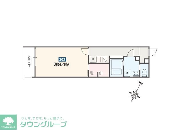 MELDIA福生IIIの物件間取画像