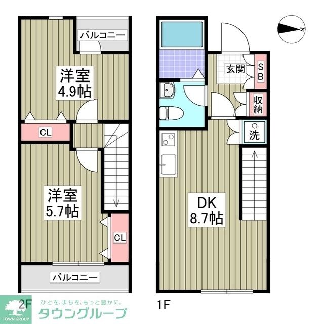アンジュエールBの物件間取画像