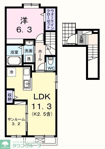 アルドーレIIの物件間取画像