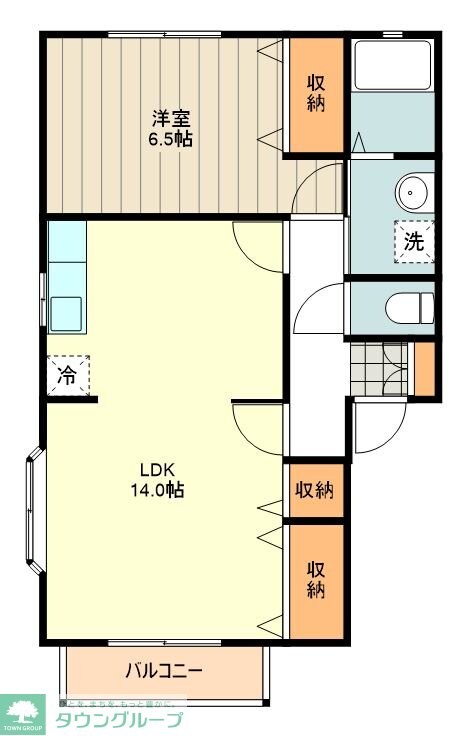 フレグランス梨の木 Aの物件間取画像