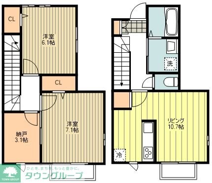 セレスティアル福生の物件間取画像