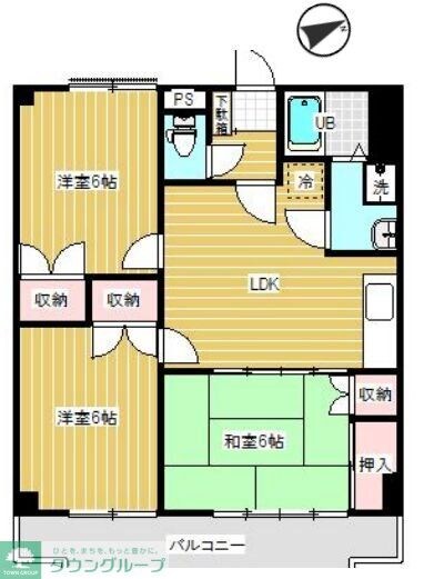 リベルテ1の物件間取画像