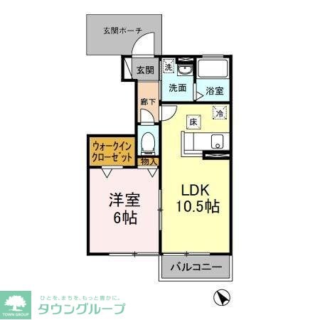 コンフォールダイワの物件間取画像