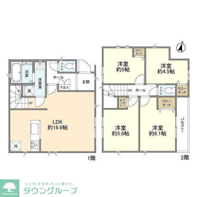 Kolet立川一番町の物件間取画像