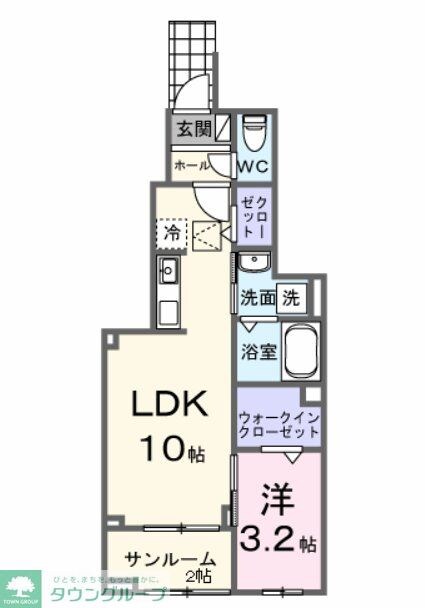 サニースポットの物件間取画像