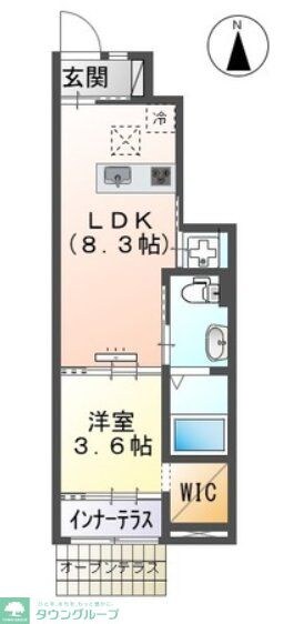 スカイティーナの物件間取画像